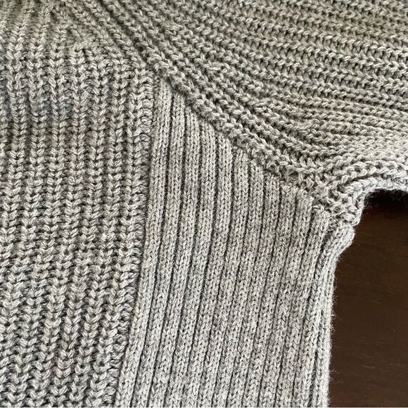 Torrid Vneck Ribbed Tunic Sweater Grey Side Zip 1 1X - Picture 7 of 10